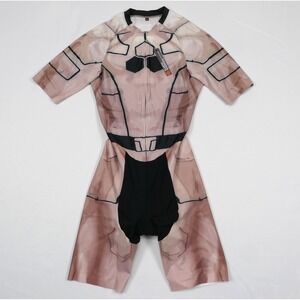 Custom Aero Cycling Skinsuit Mens XL Elastic Interface Italy‎ Chamois NEW Race